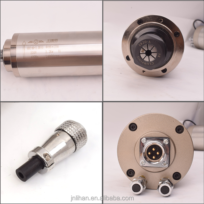 2.2Kw Water Cooled Spindle Kit Vfd - Moteur de broche de routeur CNC