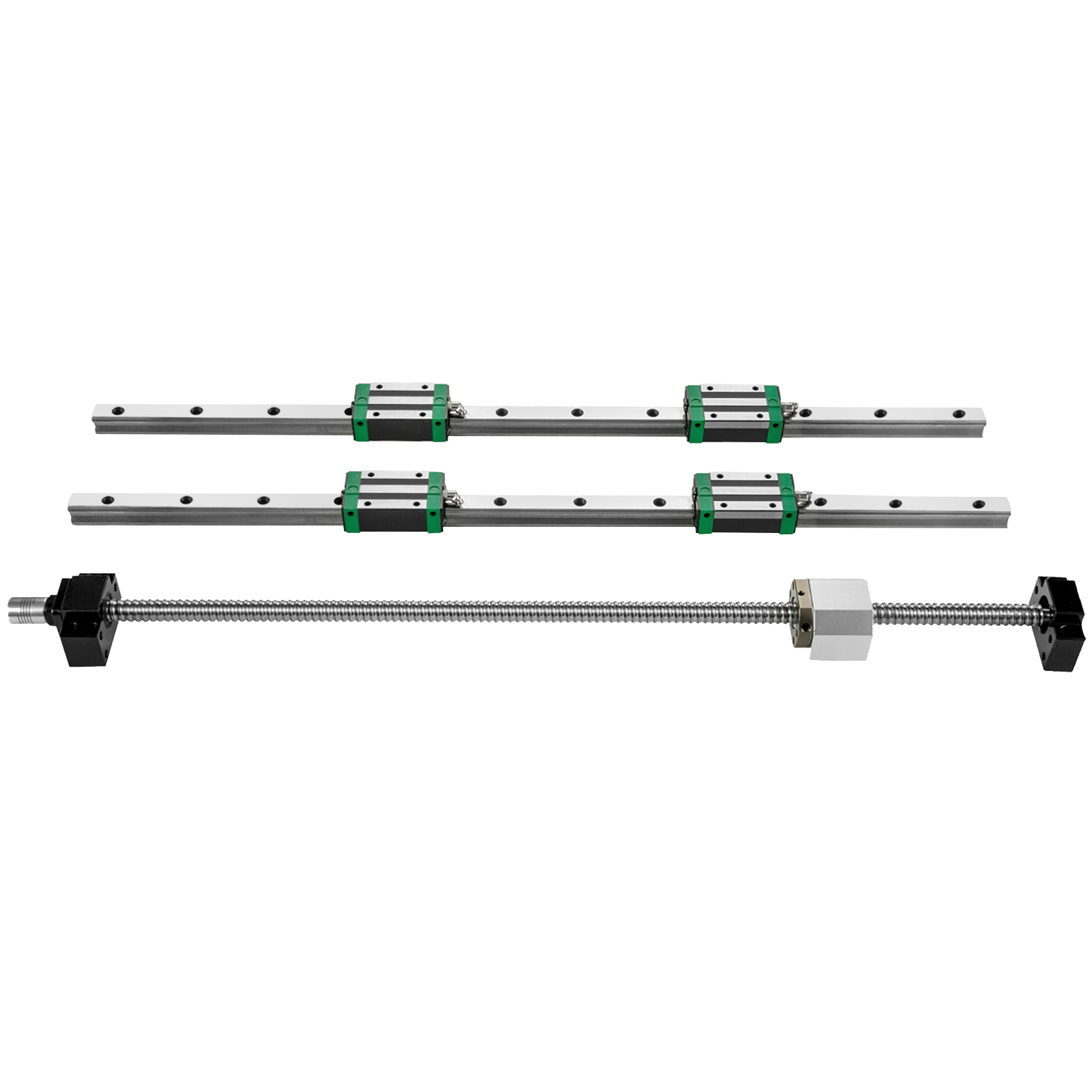Hgr20 Linear Guide Rail Ballscrew Set - Rail de guidage linéaire, 2 pièces