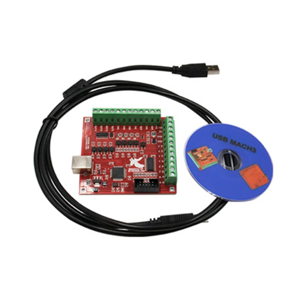 Mach3 Usb Cnc Controller 4 Axis 100Khz - 3 pièces/ensemble : 1 carte de